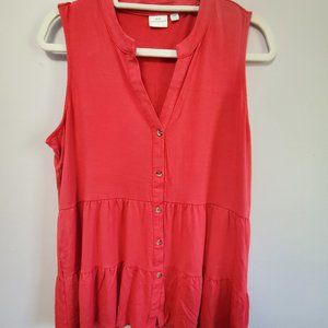 New Directions sleeveless top.  Red  PXL